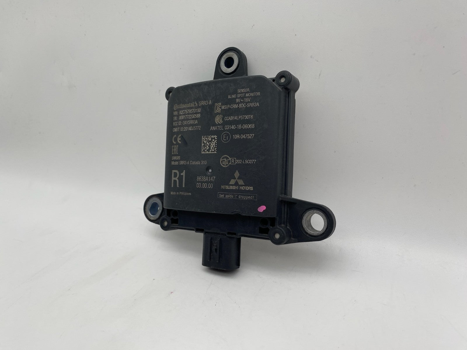 2019 MITSUBISHI OUTLANDER REAR BLIND SPOT MONITORING RADAR MODULE OEM 8638A147