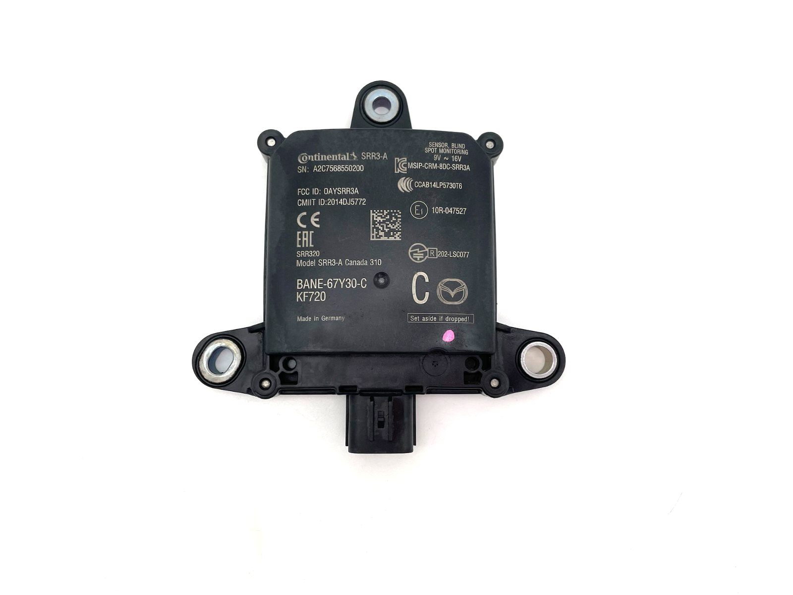 2017 2018 Mazda 3 Blind Spot Monitor Assist Control Module BANE-67Y30-C OEM