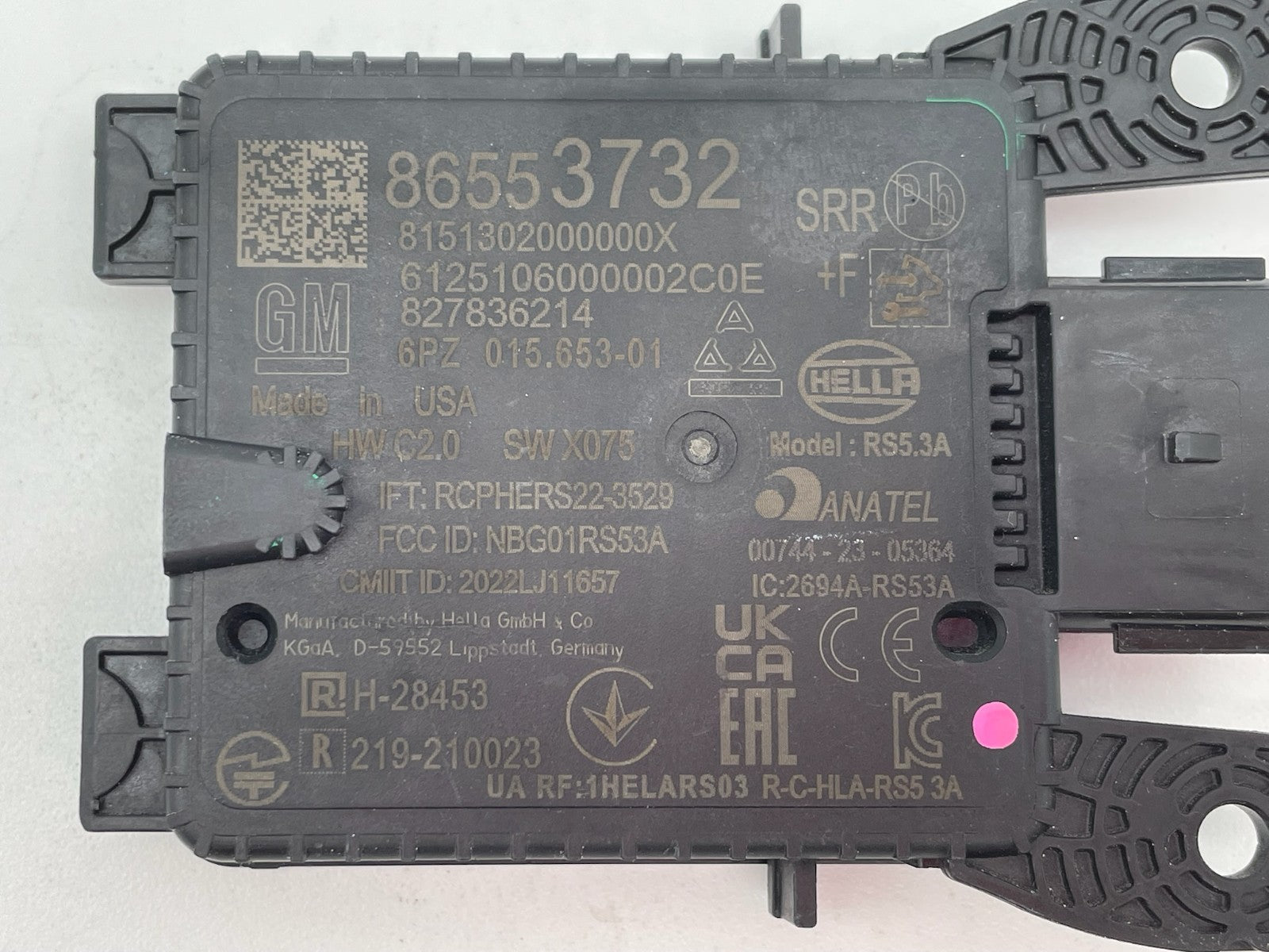 OEM 2023 2024 2025 BUICK CADILLAC SHORT RANGE RADAR CONTROL MODULE #86553732