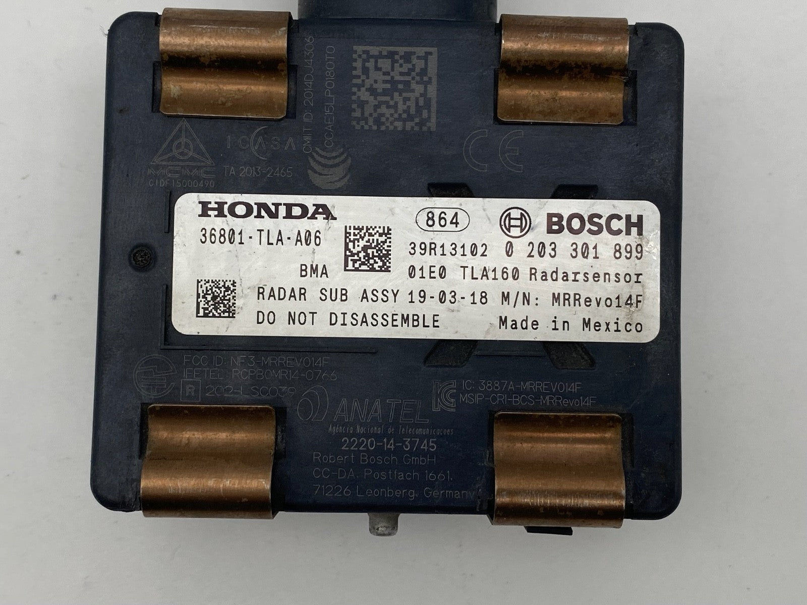 2017 2018 2019 2020 Honda CR-V Cruise Distance Radar Sensor OEM 36801-TLA-A06