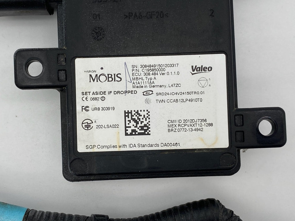 2015 - 2017 HYUNDAI SONATA REAR BLIND SPOT RADAR SENSOR MODULE OEM C195850000