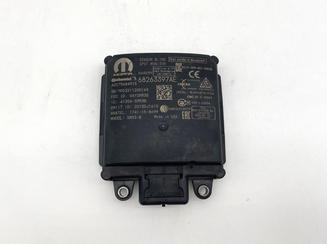 2019-2024 Dodge RAM 1500 Rear Left LH Blind Spot Radar Sensor Module 68263397AE