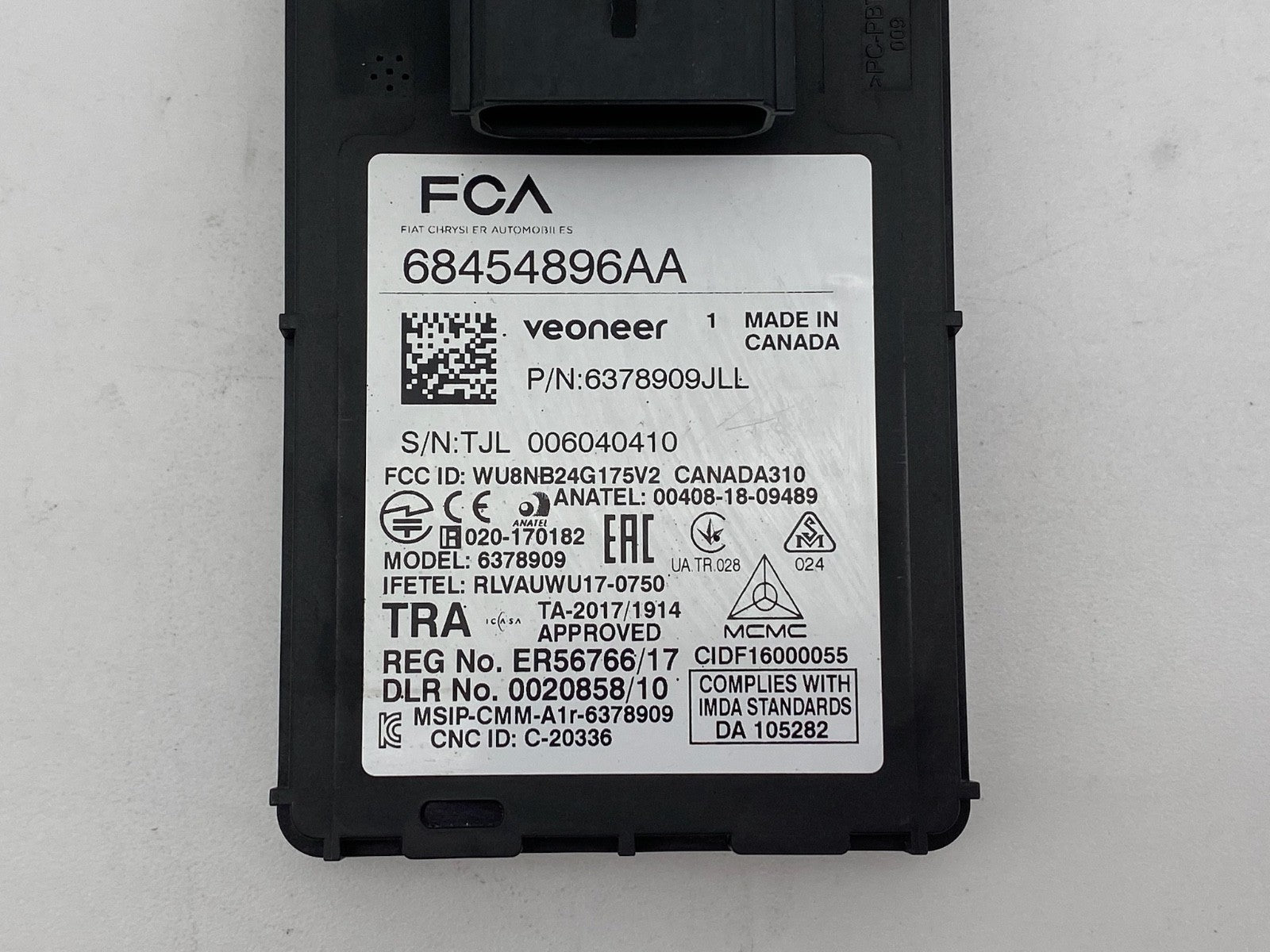2018-2025 Jeep Wrangler Rear Blind Spot Detection Radar Module OEM 68454896AA