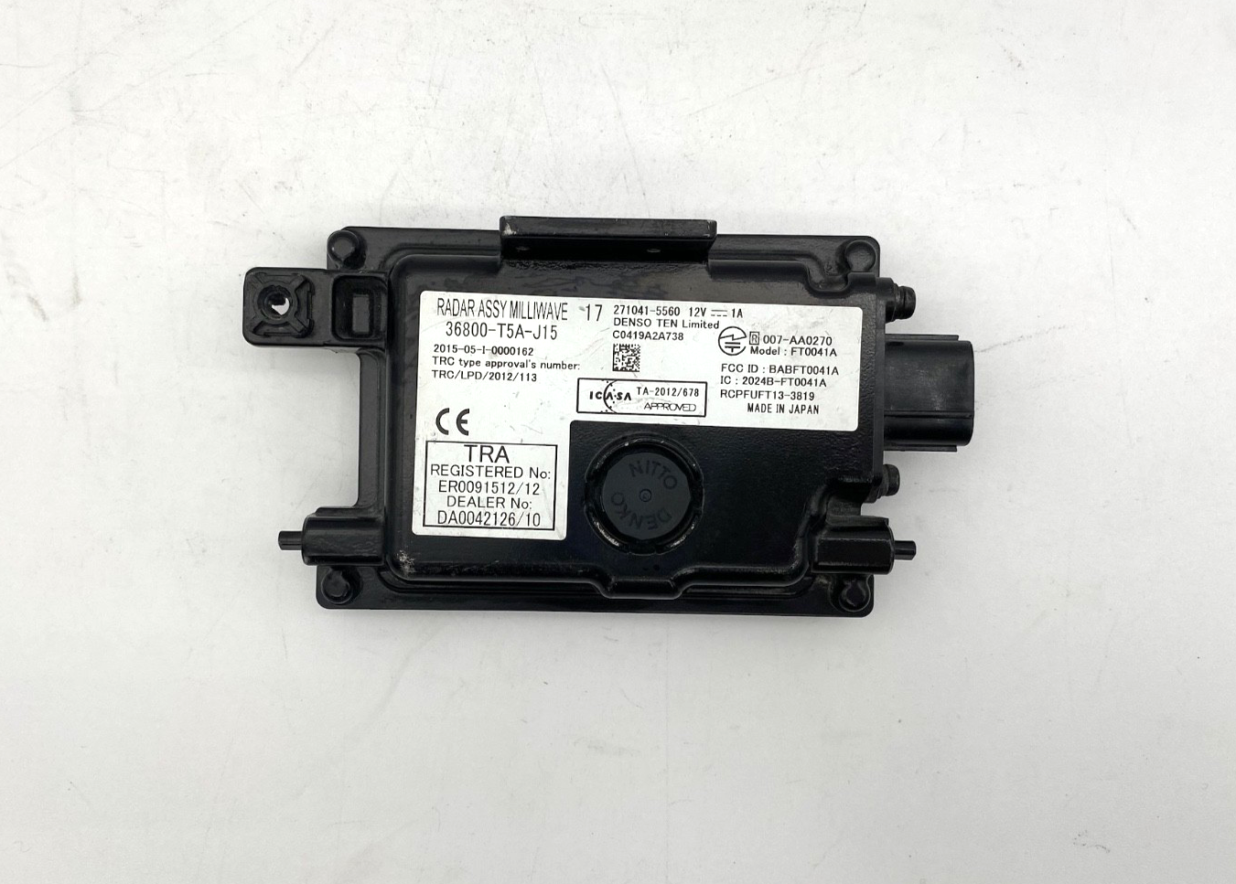 2018-2020 Honda Fit Front Adaptive Cruise Control Sensor Module 36800-T5A-J15