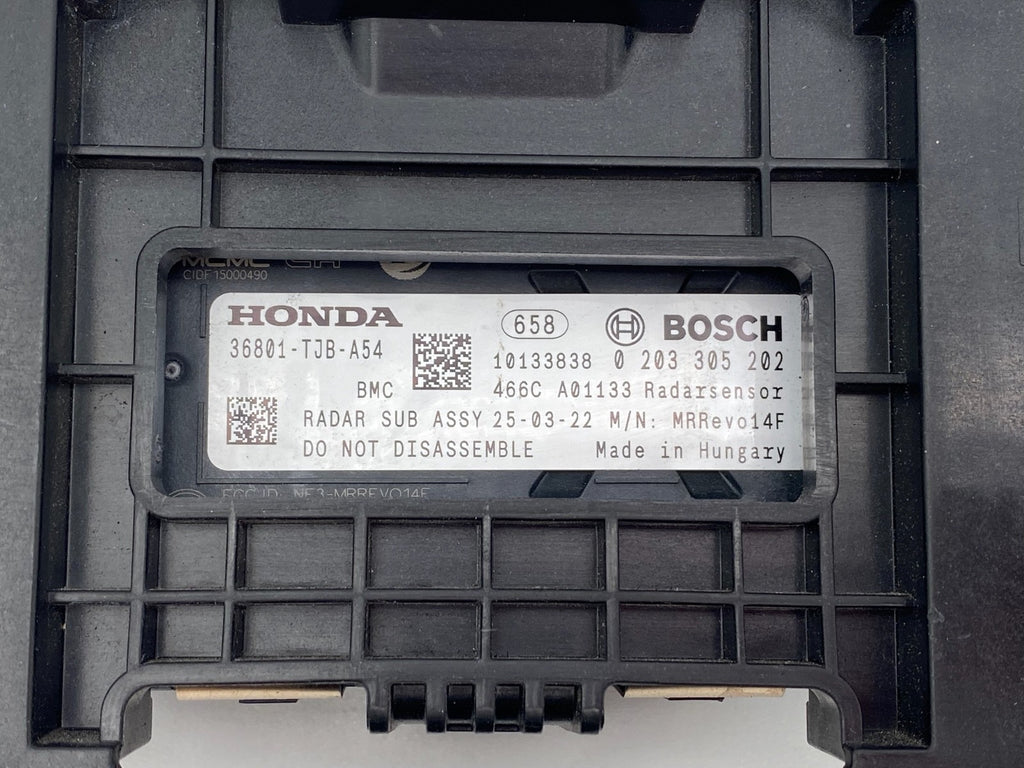 2019-2021 ACURA RDX FRONT CRUISE ADAPTIVE DISTANCE RADAR SENSOR 36801-TJB-A54
