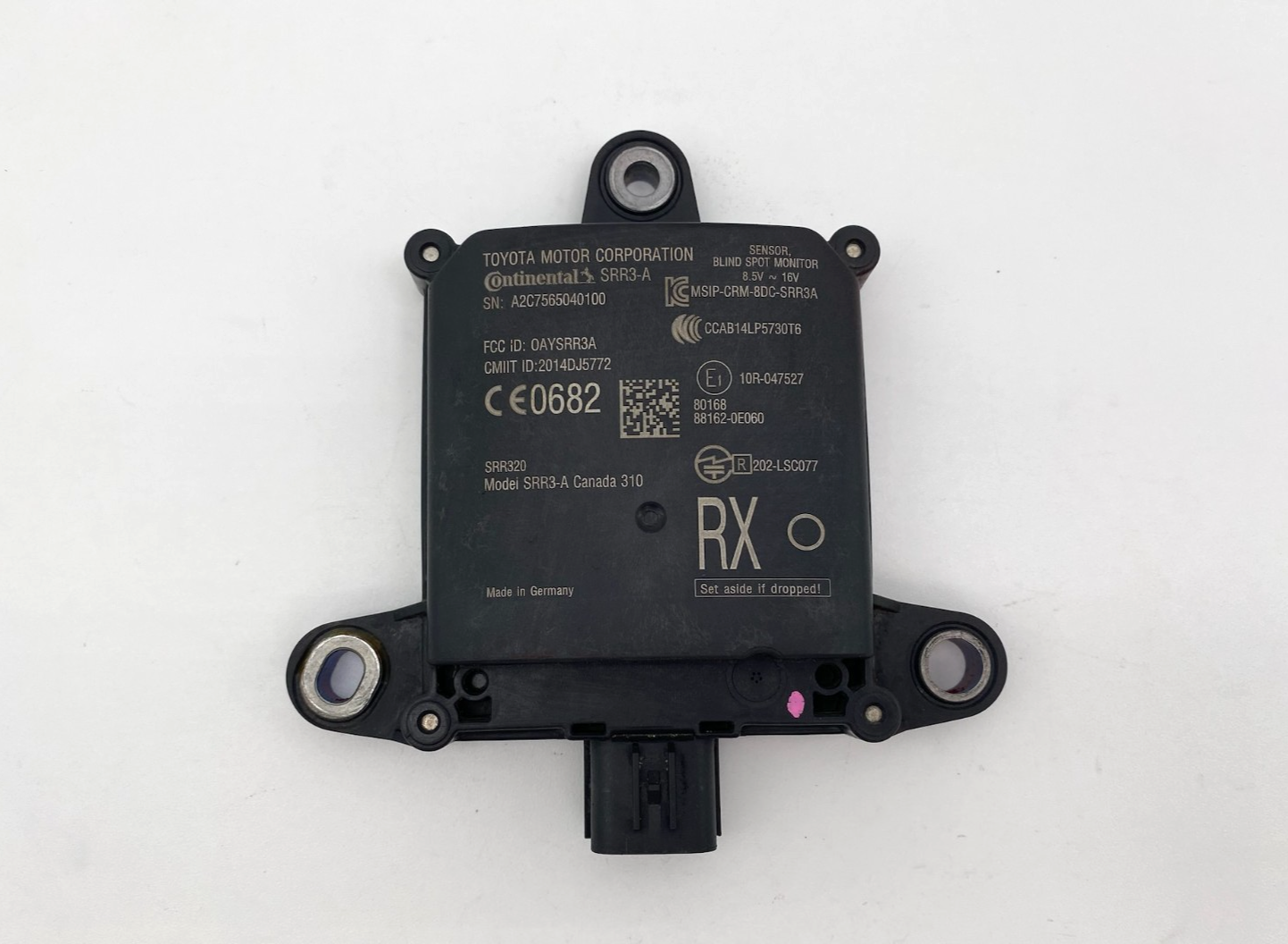 2016 2017 2018 2019 LEXUS RX350 REAR BLIND SPOT RADAR SENSOR MODULE 88162-0E060