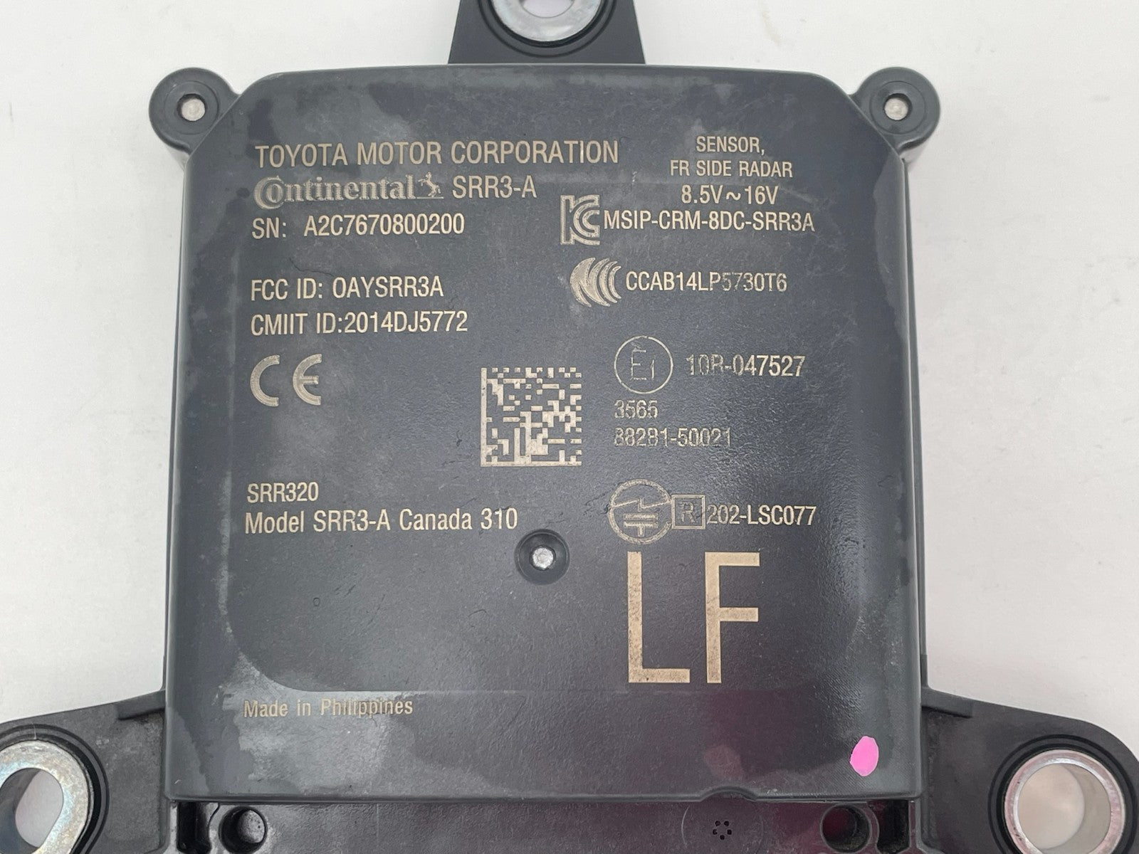 2019-2024 LEXUS LS500 LS500h CRUISE CONTROL DISTANCE SENSOR OEM 882B1-50021