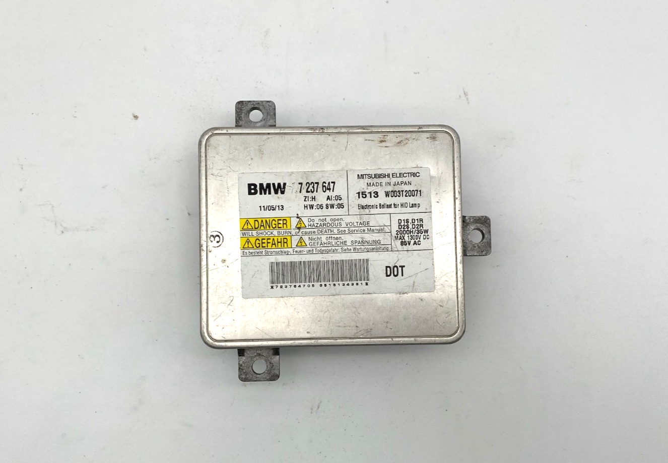 2009-2012 BMW E90 E91 3 Series Xenon Ballast HID D1S Control Module 7 237 647