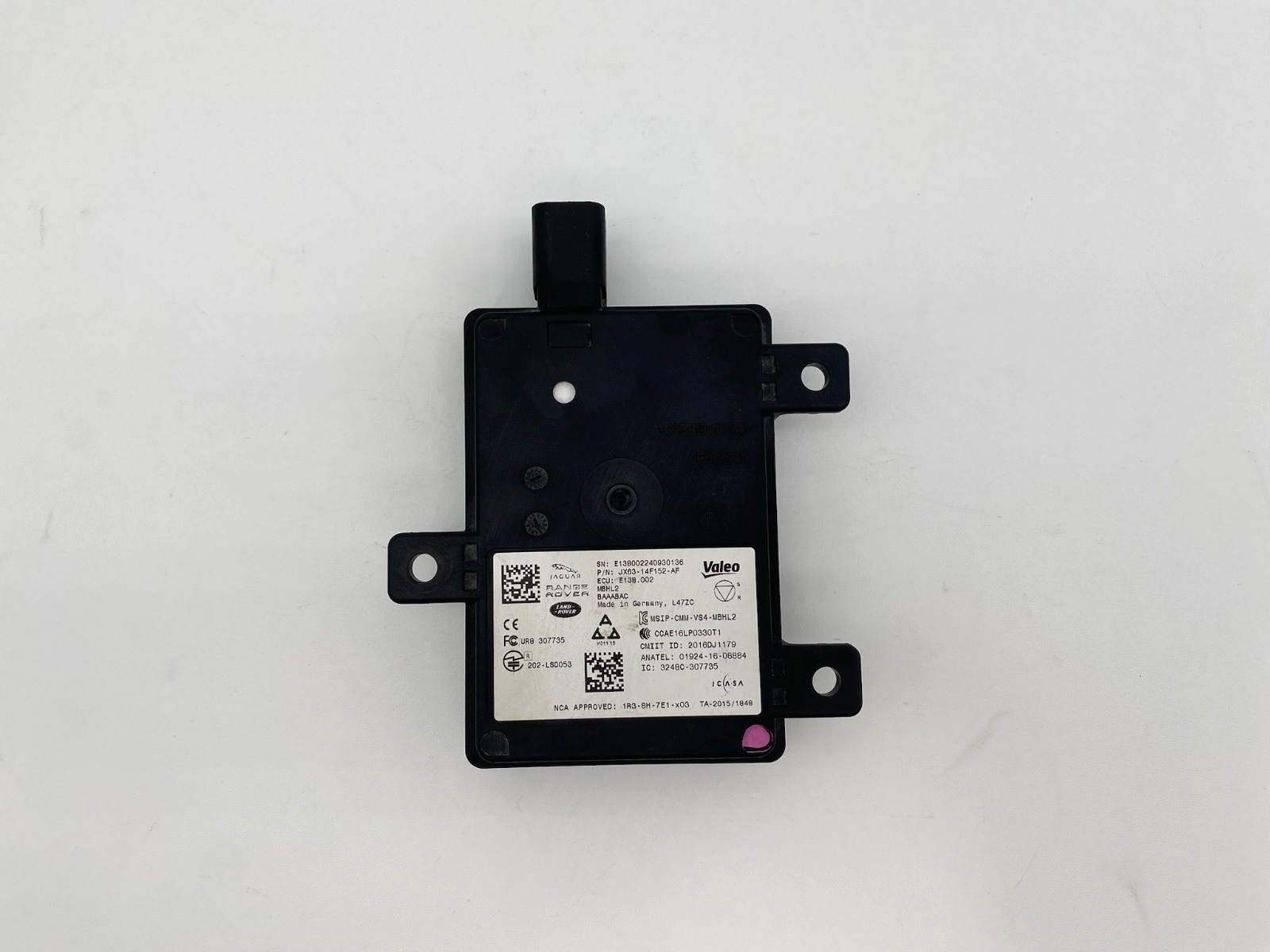 2018 - 2025 LAND ROVER VELAR REAR RIGHT BLIND SPOT SENSOR MODULE JX63-14F152-AF