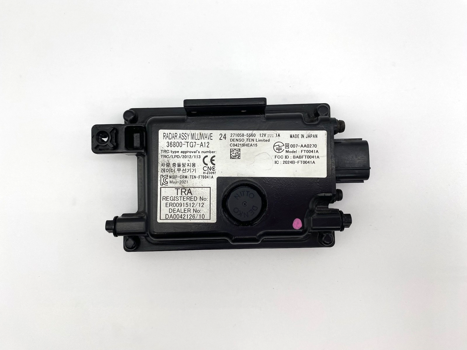 2019 2020 2021 HONDA PILOT PASSPORT FRONT DISTANCE RADAR SENSOR 36800-TG7-A12