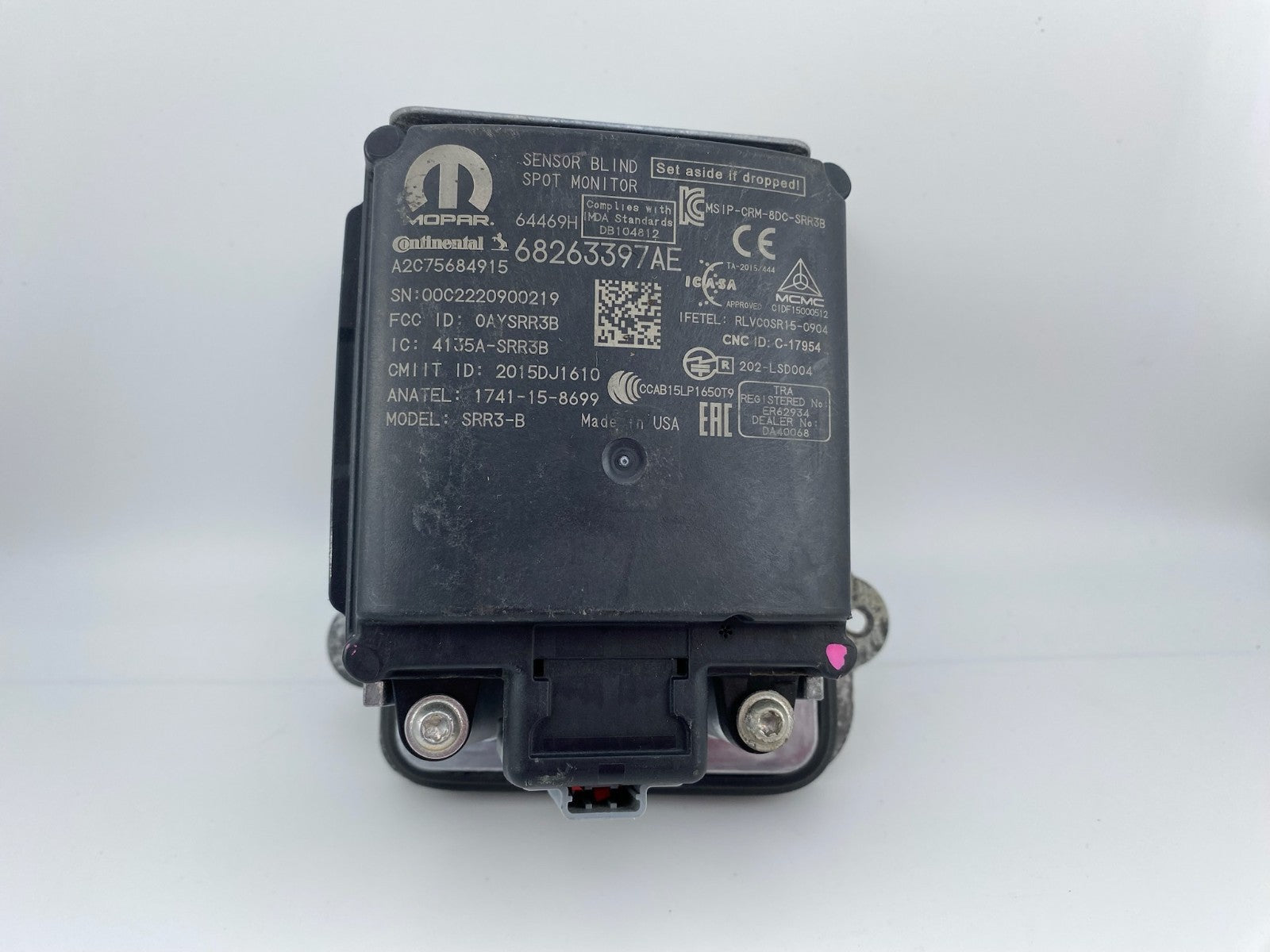 2019-2024 Dodge RAM 1500 Rear Right RH Blind Spot Radar Sensor Module 68263397AE