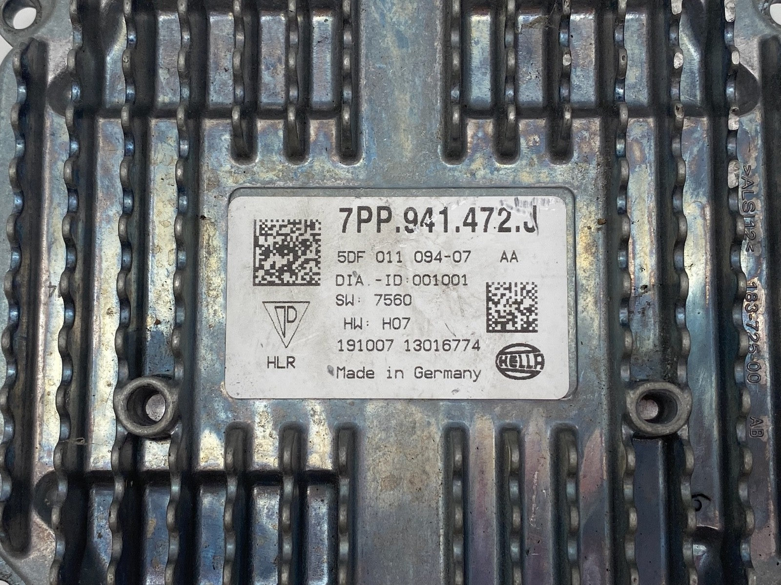 2016-2018 AUDI A6 A7 A8 RIGHT HEADLIGHT BALLAST CONTROL MODULE OEM 7PP 941 472 J