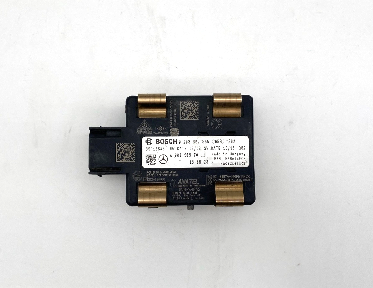 19-23 Mercedes C CLASS W205 C205 Front Distance Sensor Radar Module A0009057011