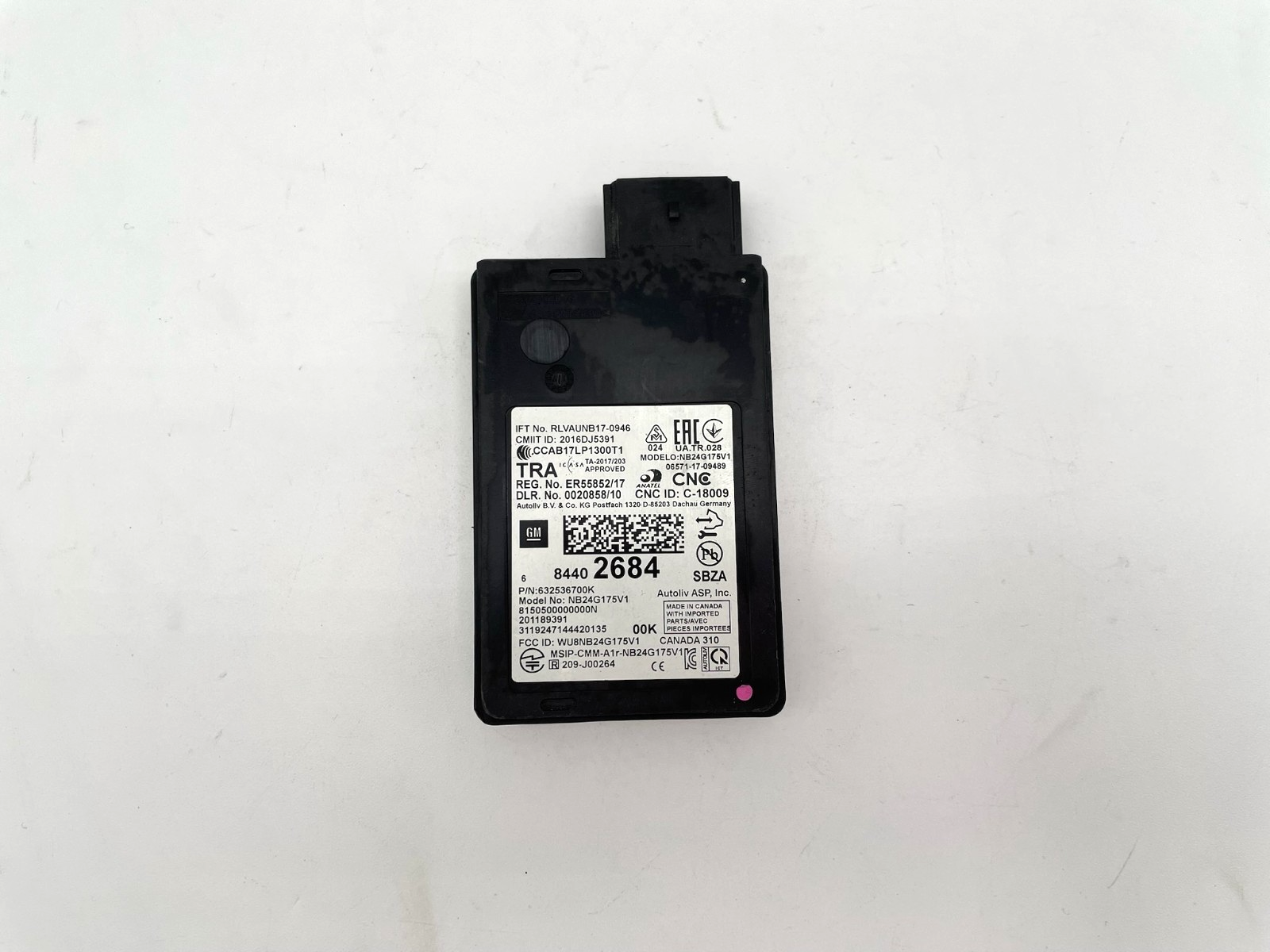 2017-2020 CHEVY IMPALA REAR RIGHT BLIND SPOT RADAR SENSOR MODULE 84402684 OEM