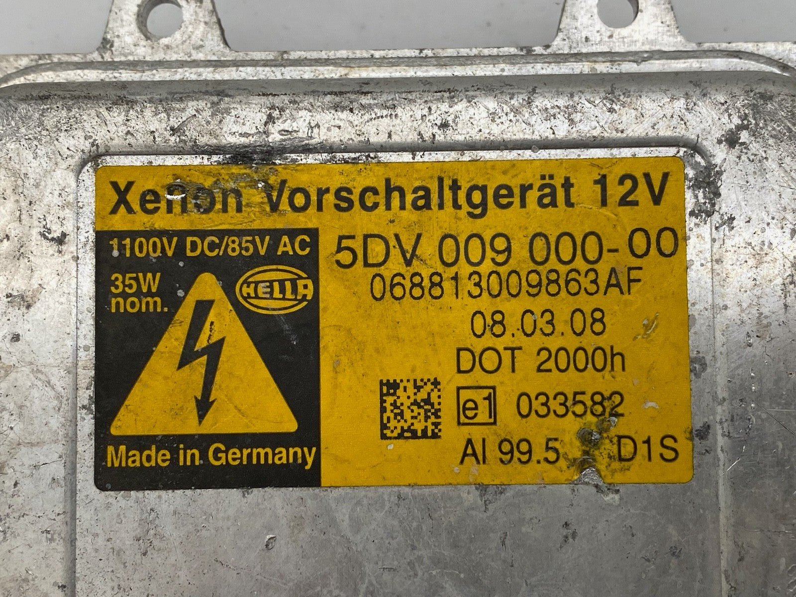 2007-2013 Cadillac Escalade Xenon Ballast HID Control Unit Module 5DV 009 000-00