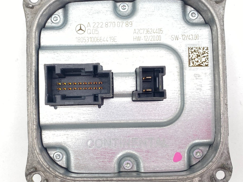 2014-2020 Mercedes W212 S550 S600 LED Headlight Ballast Module A 222 870 07 89