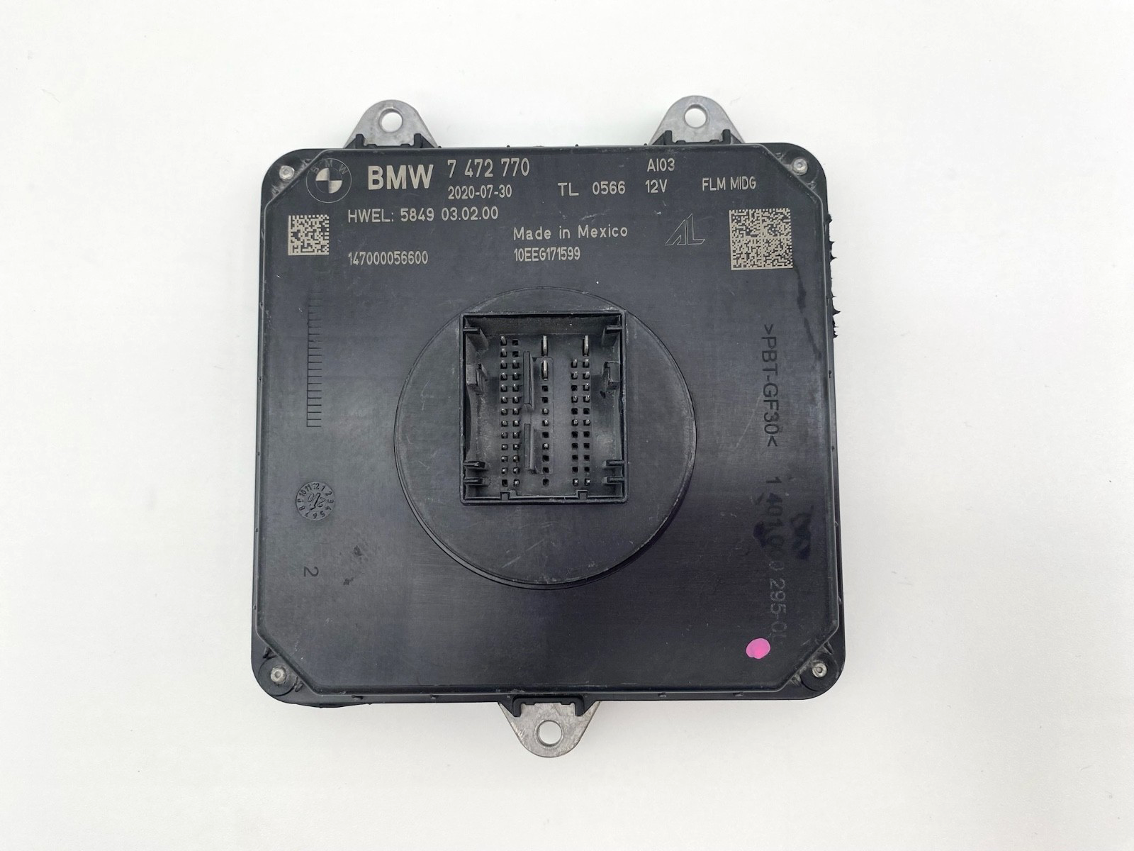 2018-2021 BMW X3 X4 LED Adaptive Headlight Control Module Ballast OEM 7 472 770