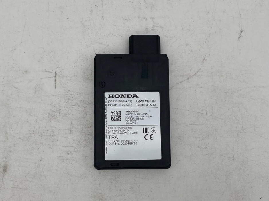 2019 - 2023 HONDA PASSPORT REAR RIGHT BLIND SPOT RADAR MODULE 36930-TGS-A02 OEM