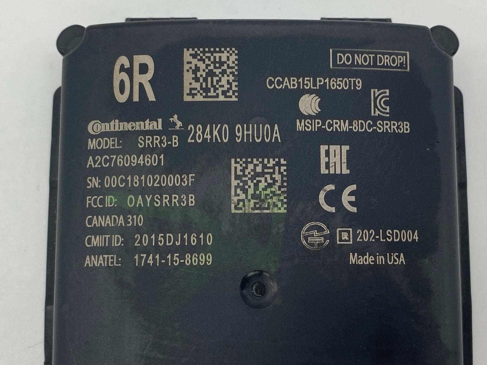 2017-2020 NISSAN MAXIMA BLIND SPOT RADAR SENSOR RH PASSENGER OEM 284K0-9HU0A