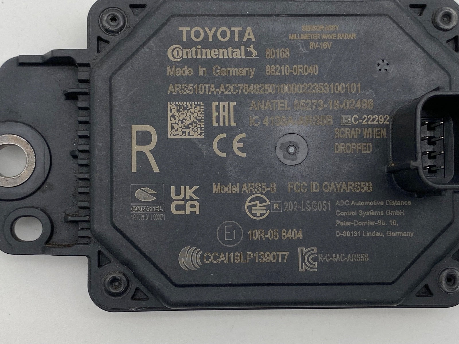2019-2024 Toyota RAV4 Cruise Control Distance Radar Sensor Module 88210-0R040