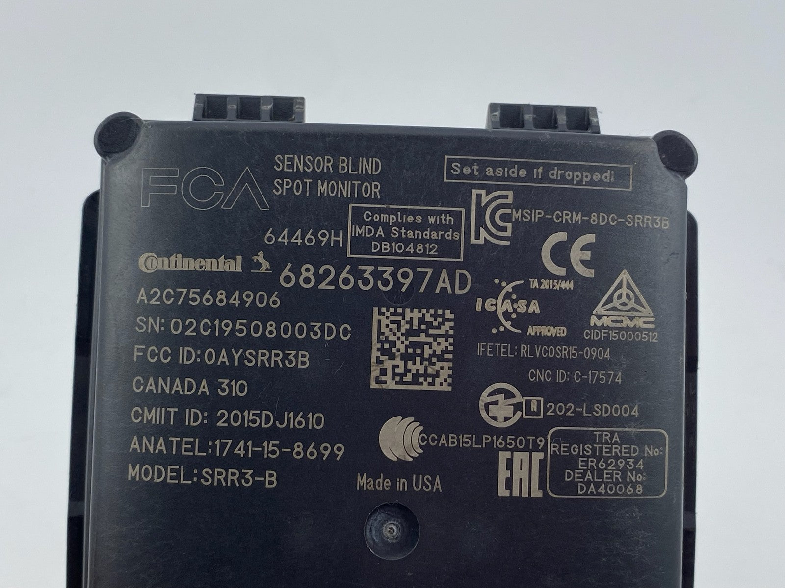 2019-2024 Ram 1500 2500 3500 Left Hand Blind Spot Sensor Module OEM 68263397AD