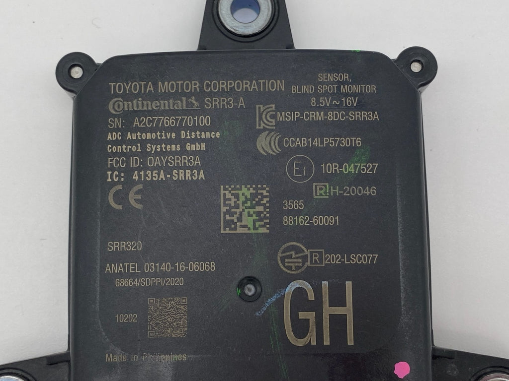 2021 2022 2023 LEXUS GX460 REAR BLIND SPOT MONITOR RADAR SENSOR OEM 88162-60091