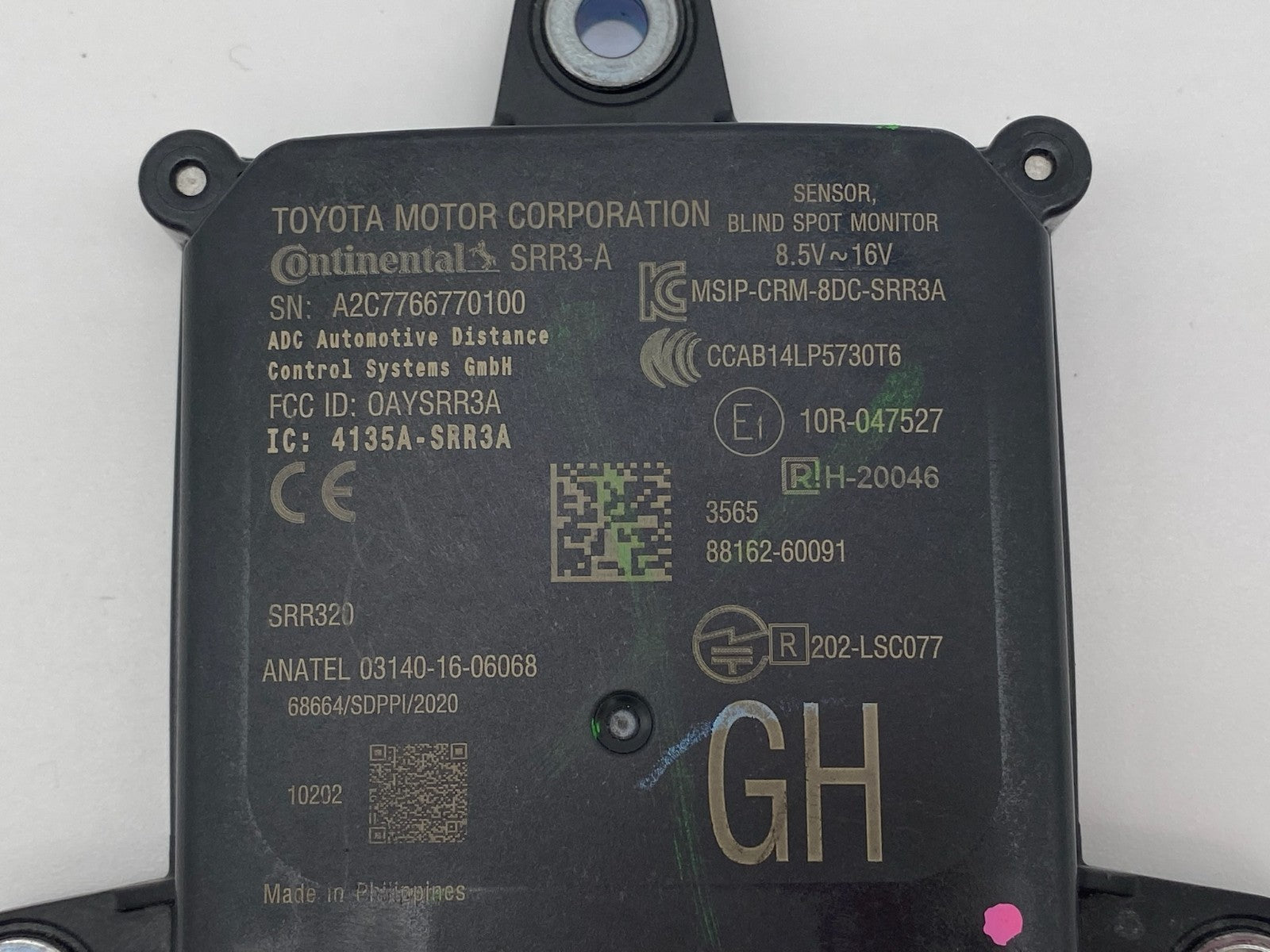 2021 2022 2023 LEXUS GX460 REAR BLIND SPOT MONITOR RADAR SENSOR OEM 88162-60091