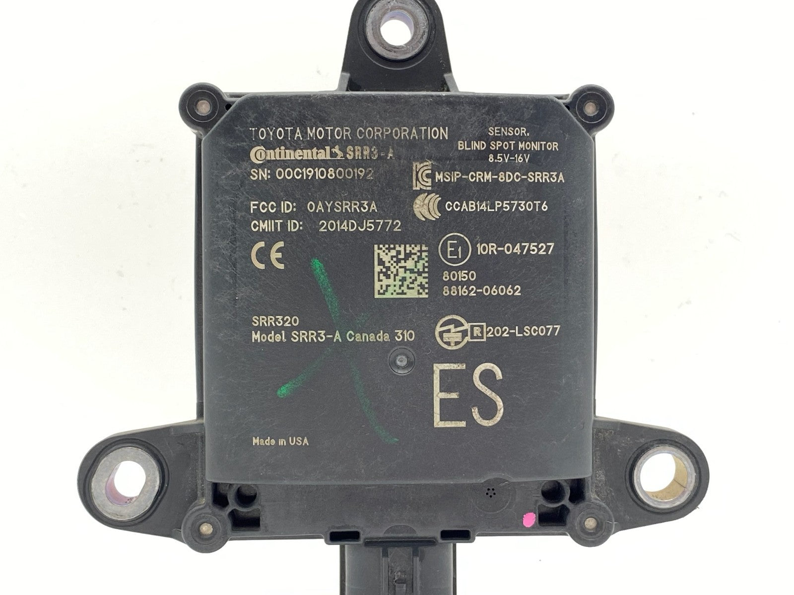 2019-2020 LEXUS ES350 ES300h BLIND SPOT MONITOR RADAR SENSOR LH/RH 88162-06062