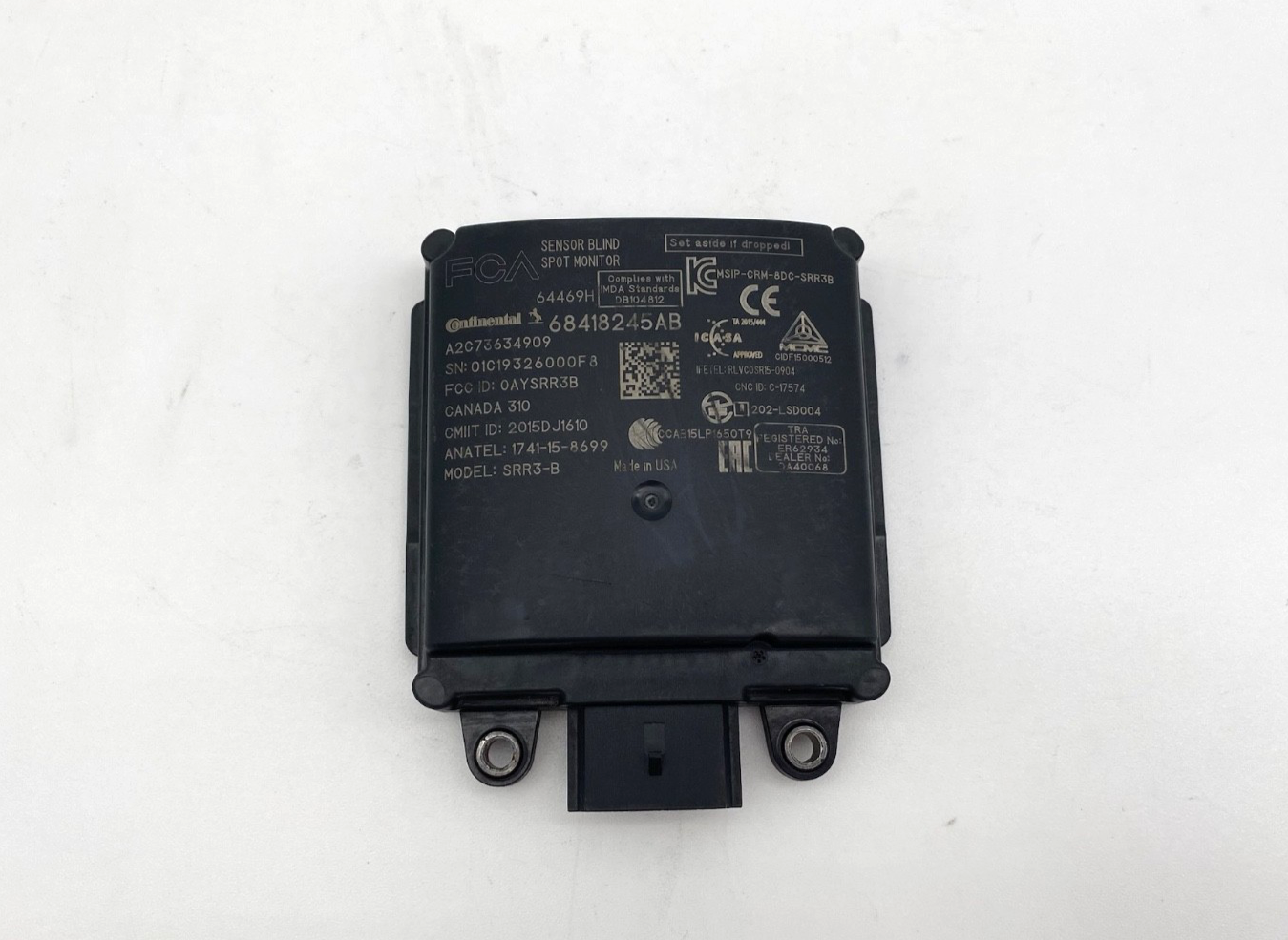 2016 -2020 JEEP GRAND CHEROKEE REAR RIGHT BLIND SPOT RADAR SENSOR OEM 68418245AB