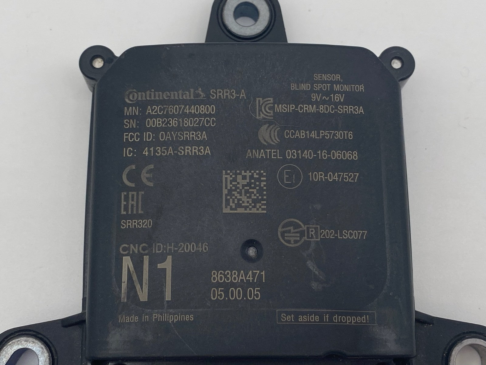 2018-2022 Mitsubishi Eclipse Cross Blind Spot Sensor Radar Module OEM 8638A471