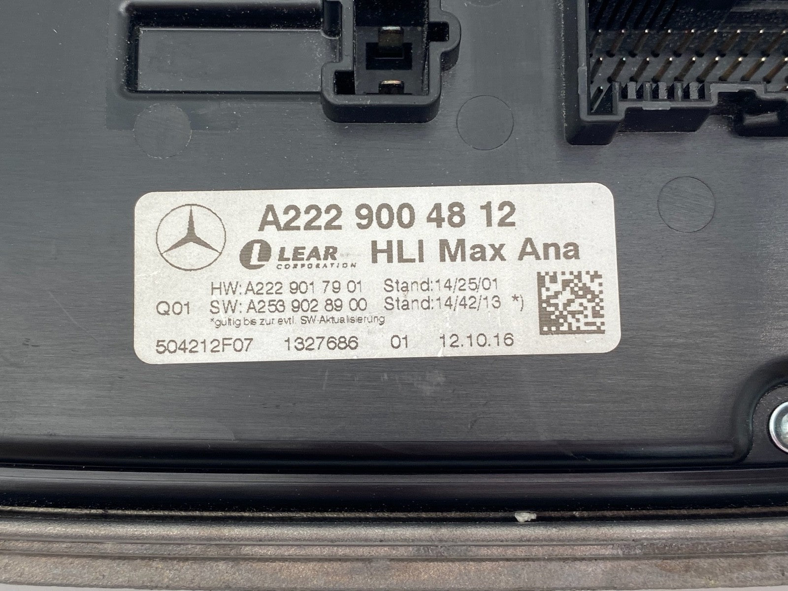 2016-2025 MERCEDES GLC LED HEADLIGHT MODULE BALLAST CONTROL UNIT A 222 900 48 12