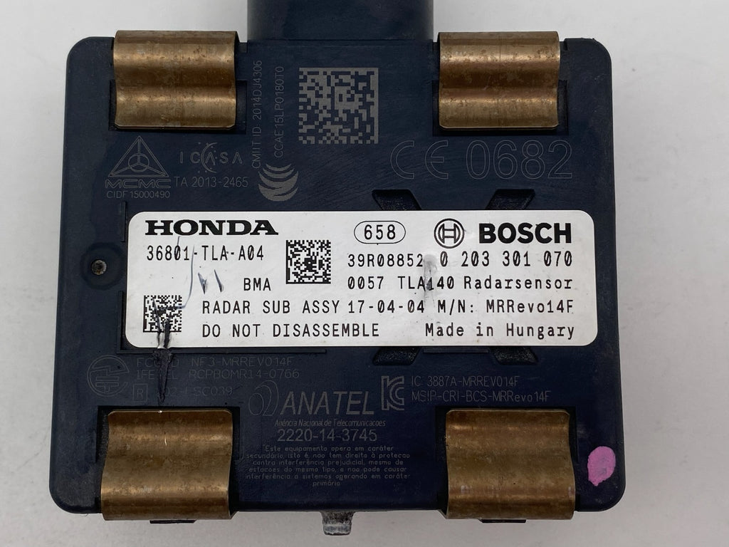 2017-2019  HONDA CR-V CRUISE CONTROL DISTANCE RADAR SENSOR OEM 36801-TLA-A04