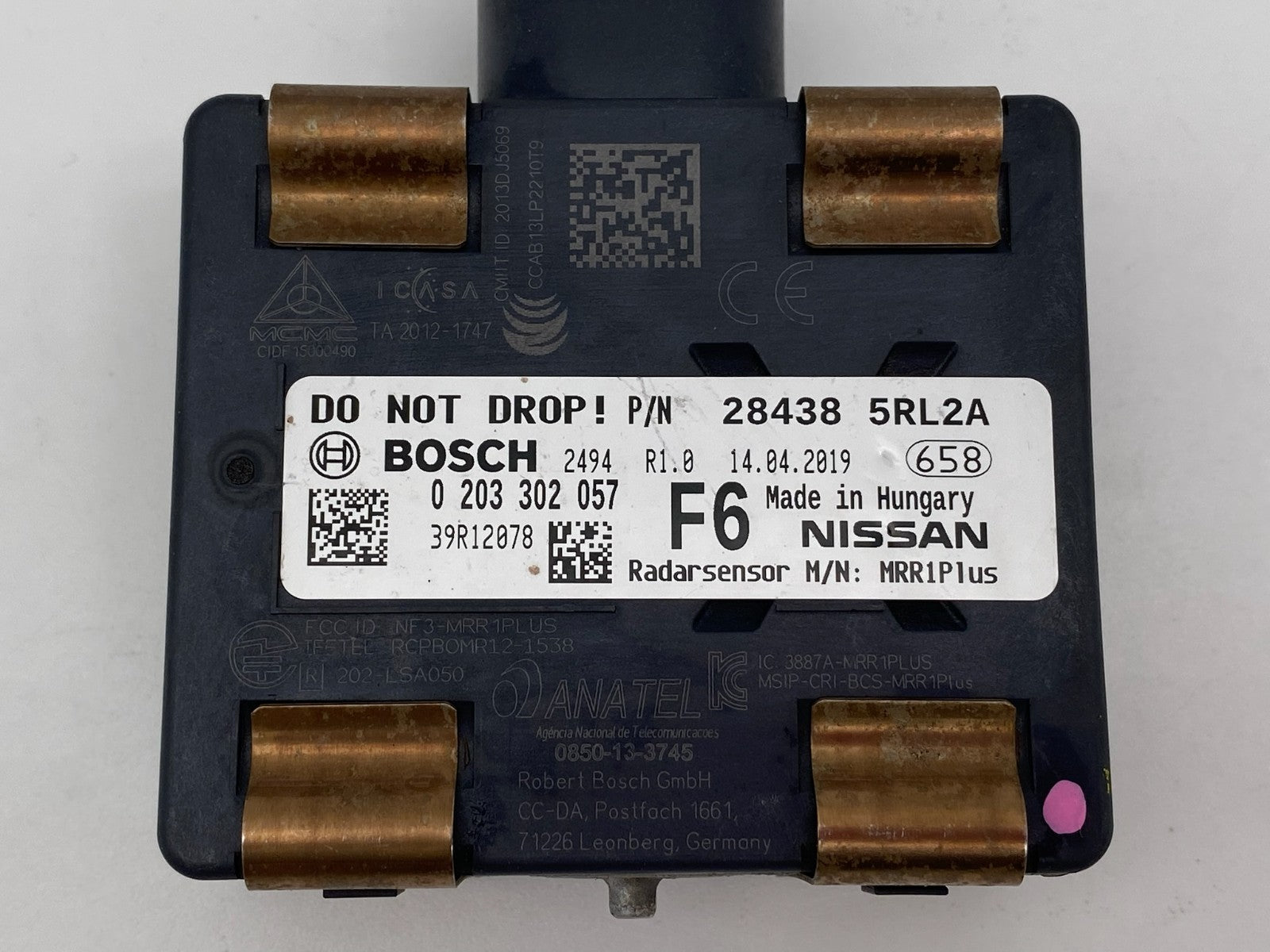 2018-2019 Nissan Kicks Distance Cruise Radar Distance Sensor Module 28438-5RL2A