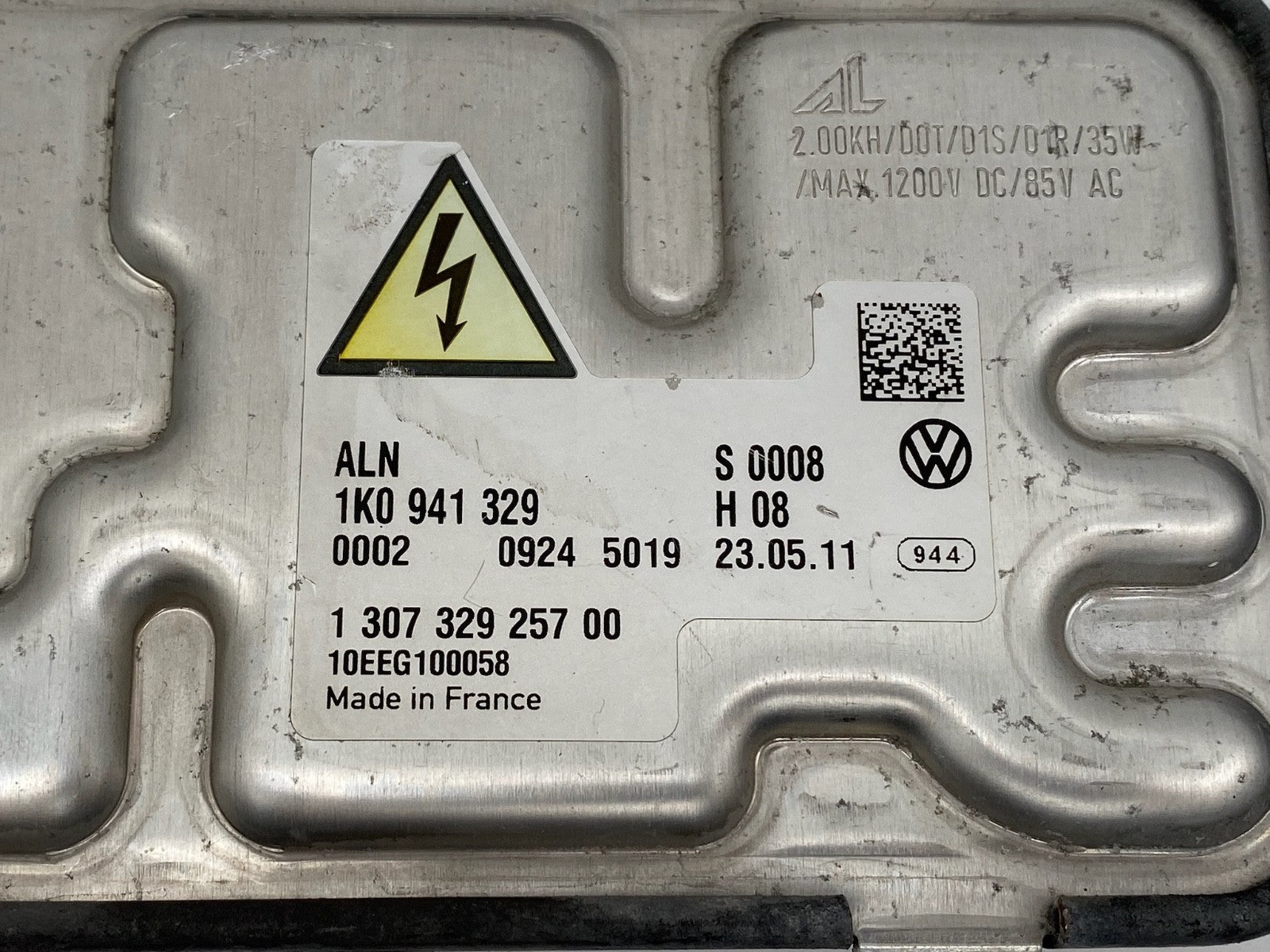 2009-2012 VW Passat CC Xenon Headlight Ballast Control Module Unit 1K0 941 329