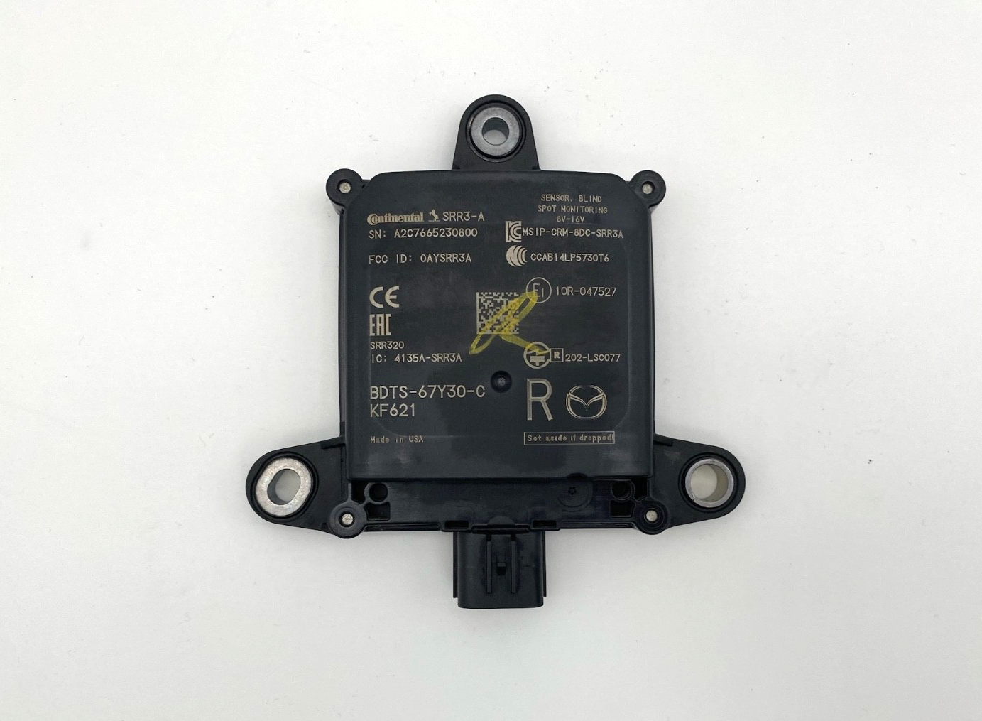 2019-2023 MAZDA CX-30 REAR BLIND SPOT RADAR SENSOR MODULE OEM BDTS-67Y30-C