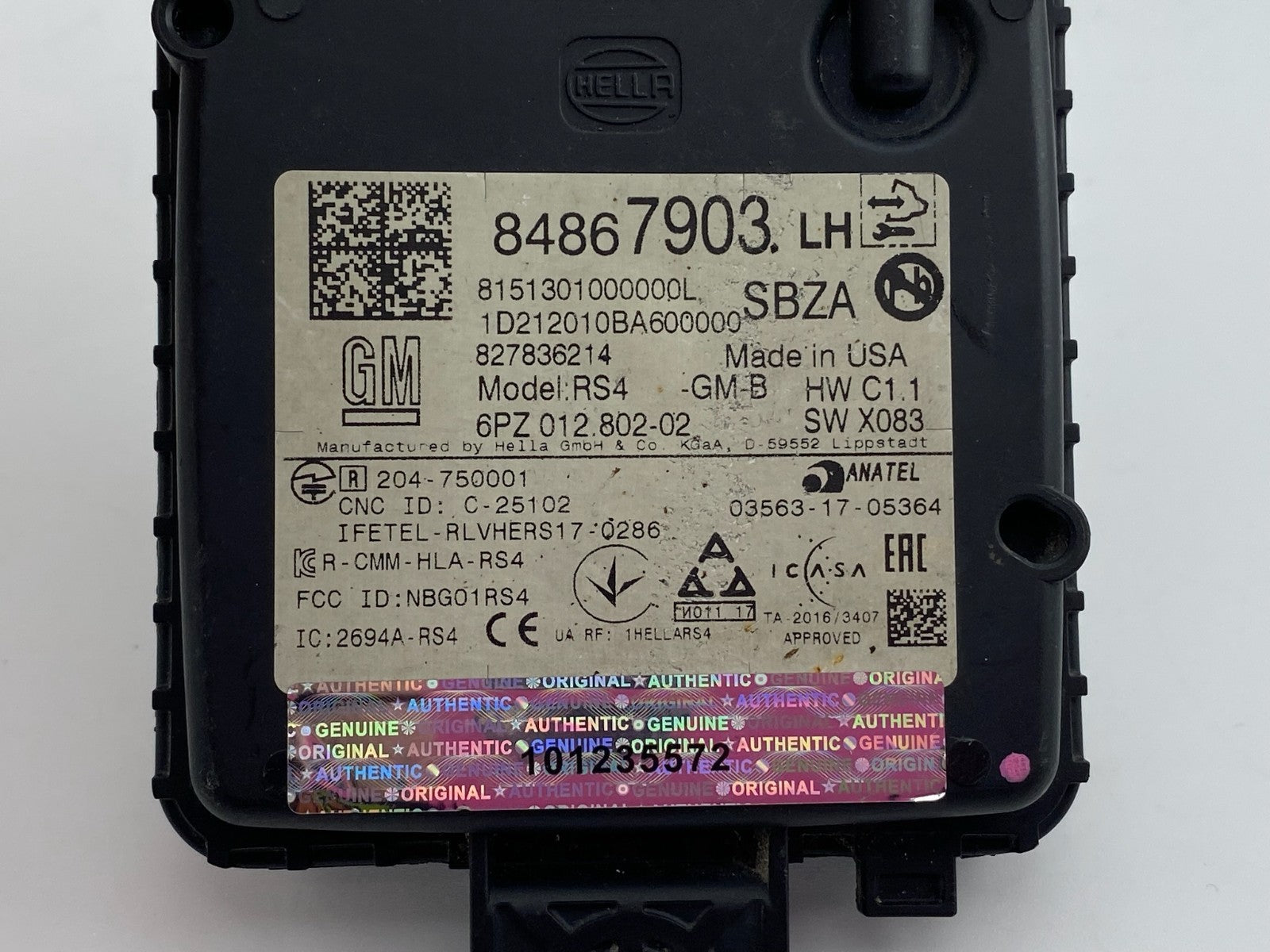 2021-2023 GMC Yukon/Yukon XL Rear LH Side Detection Control Module OEM 84867903