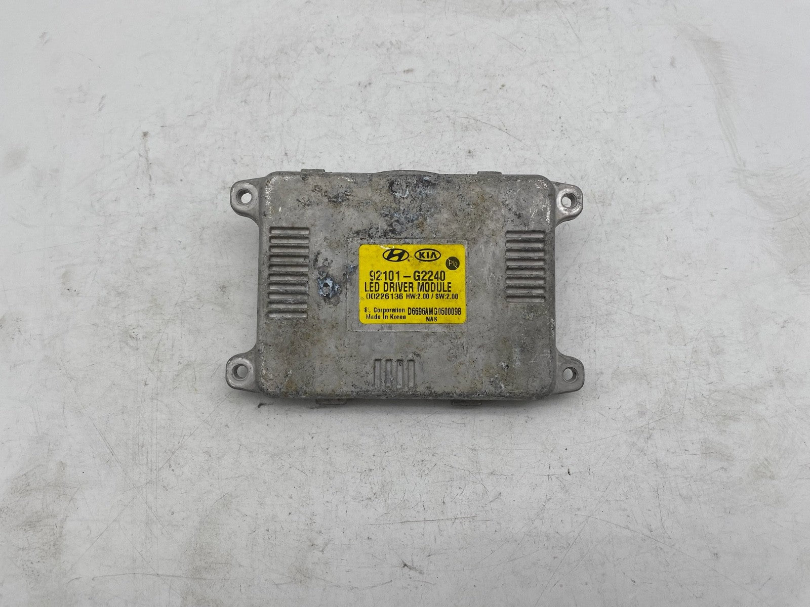 2020-2022 Hyundai Ioniq Left LED Headlight Control Module Ballast 92101-G2240