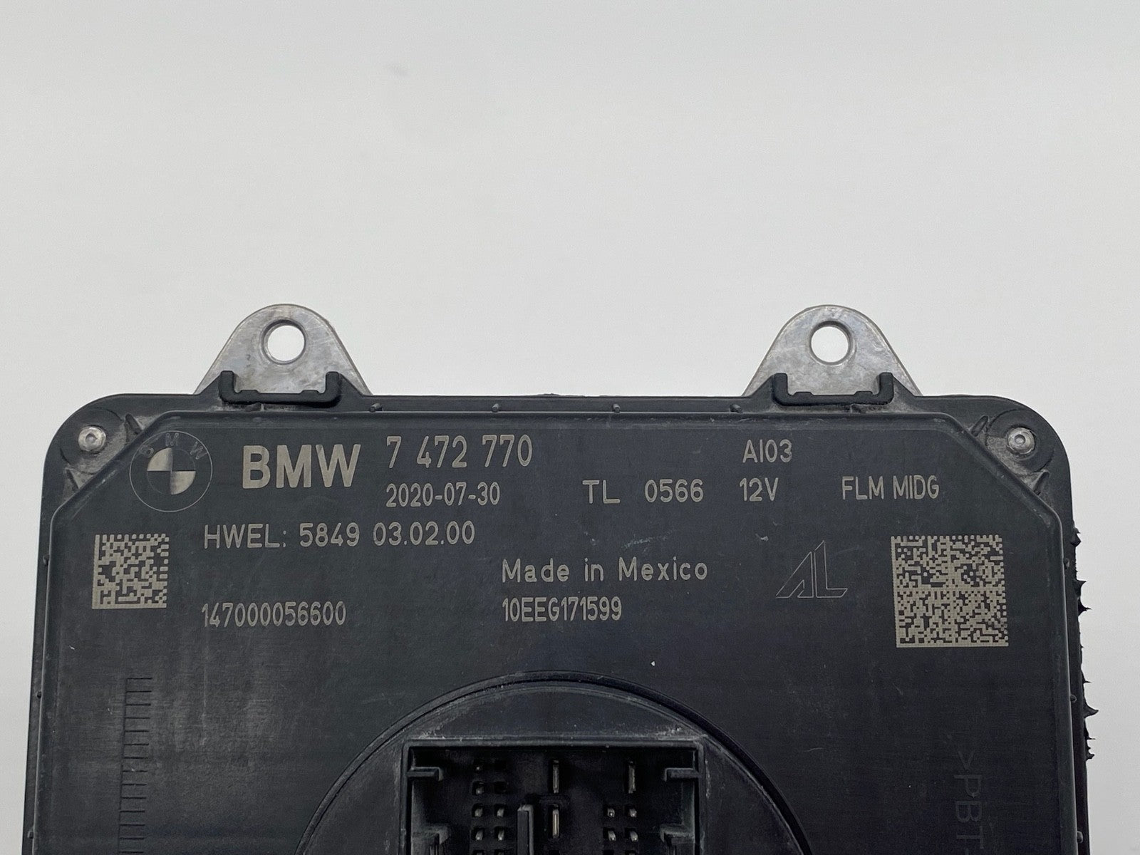 2018-2021 BMW X3 X4 LED Adaptive Headlight Control Module Ballast OEM 7 472 770