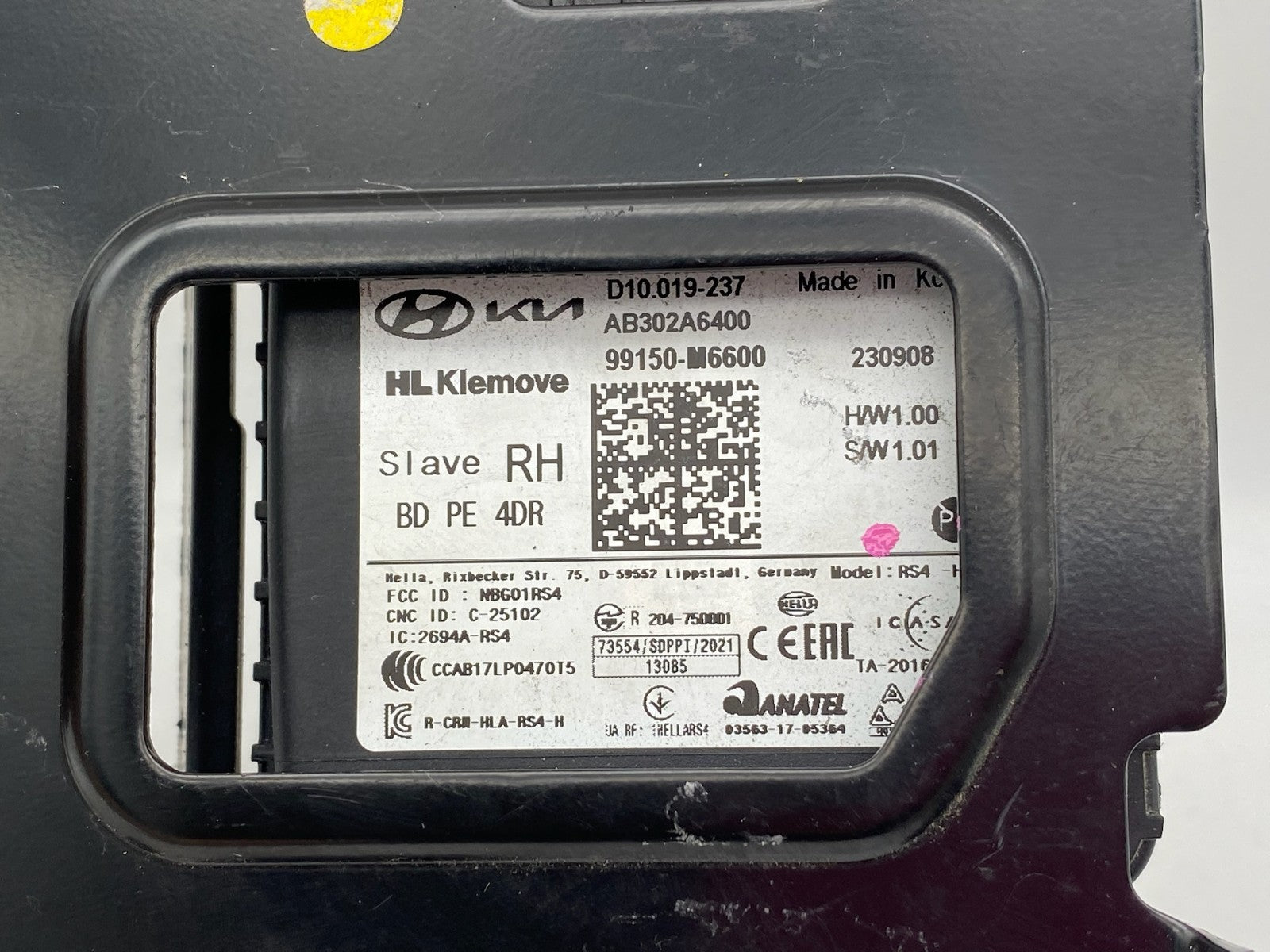 2021 2022 2023 2024 Kia Forte Passenger Rear Blind Spot Radar Sensor 99150-M6600