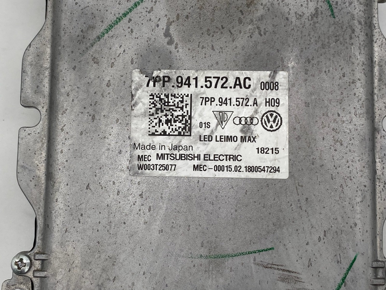 2018-2024 Audi Q5 SQ5 LED Headlight Ballast Power Control Module 7PP 941 572 AC