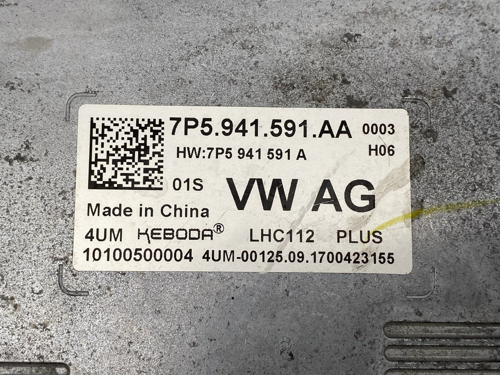 2018-2023 VOLKSWAGEN ATLAS HEADLIGHT BALLAST CONTROL MODULE OEM 7P5 941 591 AA