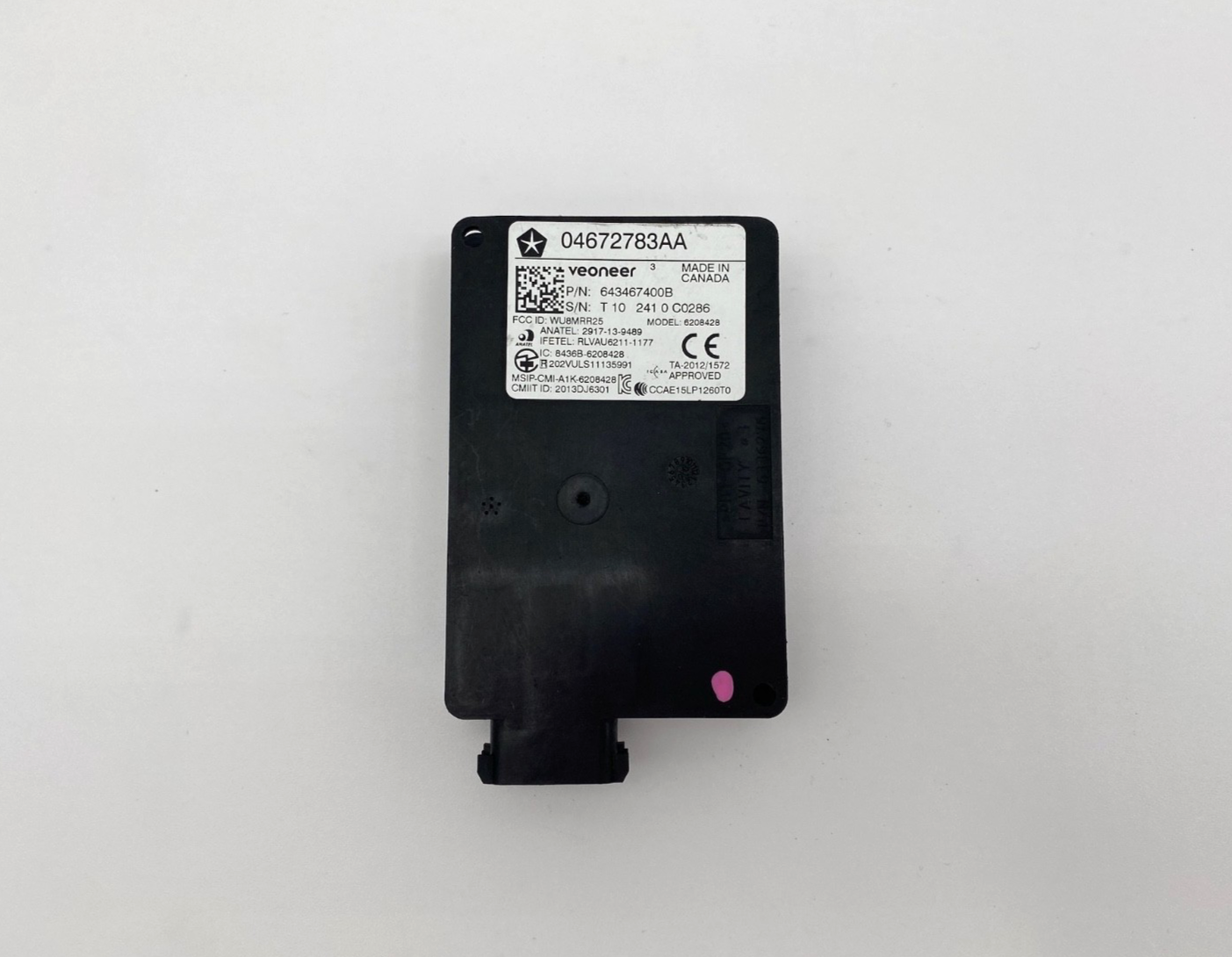 2019-2020 DODGE CHALLENGER BLIND SPOT RADAR SENSOR LEFT OR RIGHT OEM 04672783AA