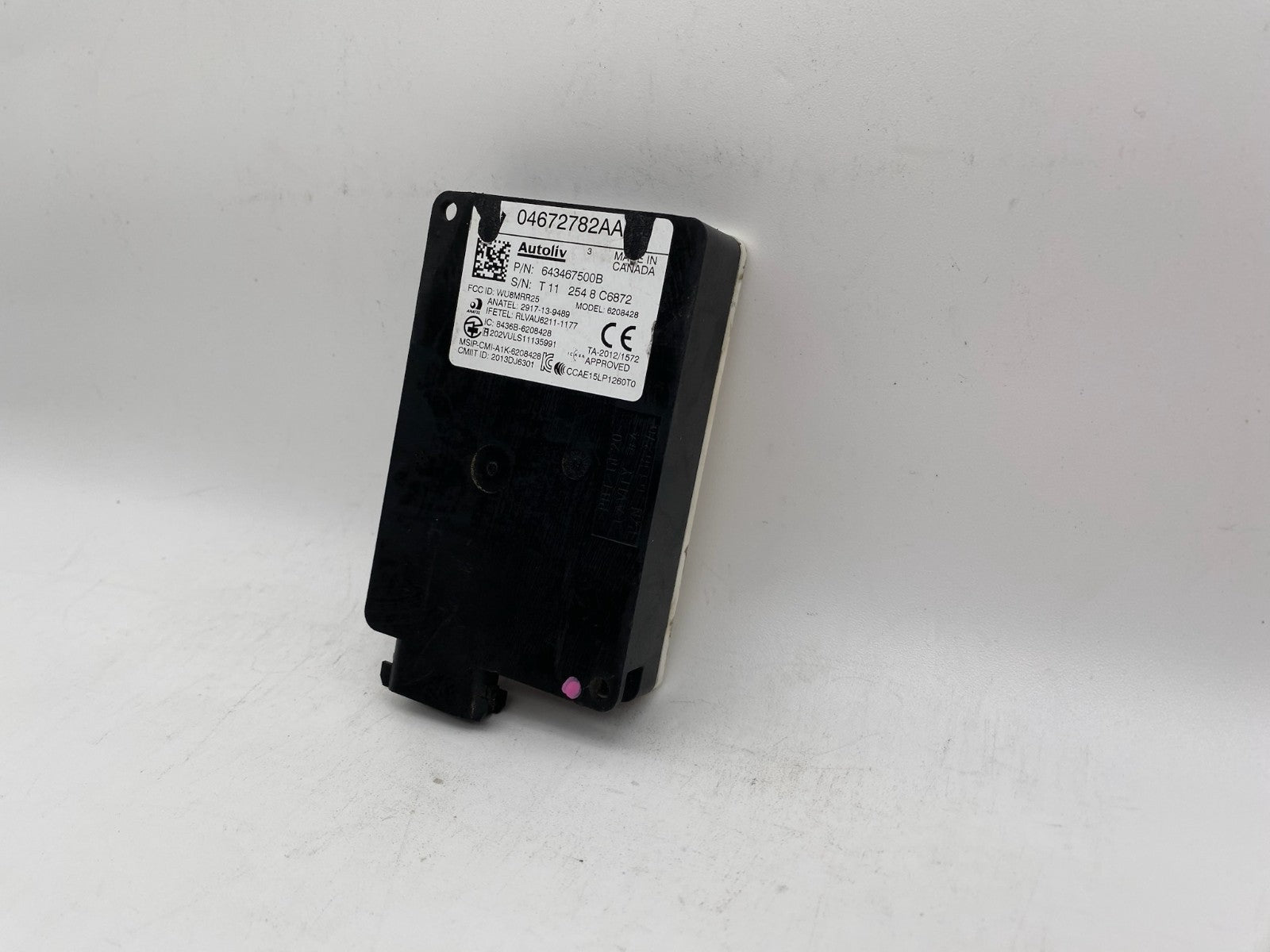 2019 DODGE CHARGER REAR RIGHT SIDE BLIND SPOT RADAR SENSOR MODULE 04672782AA OEM