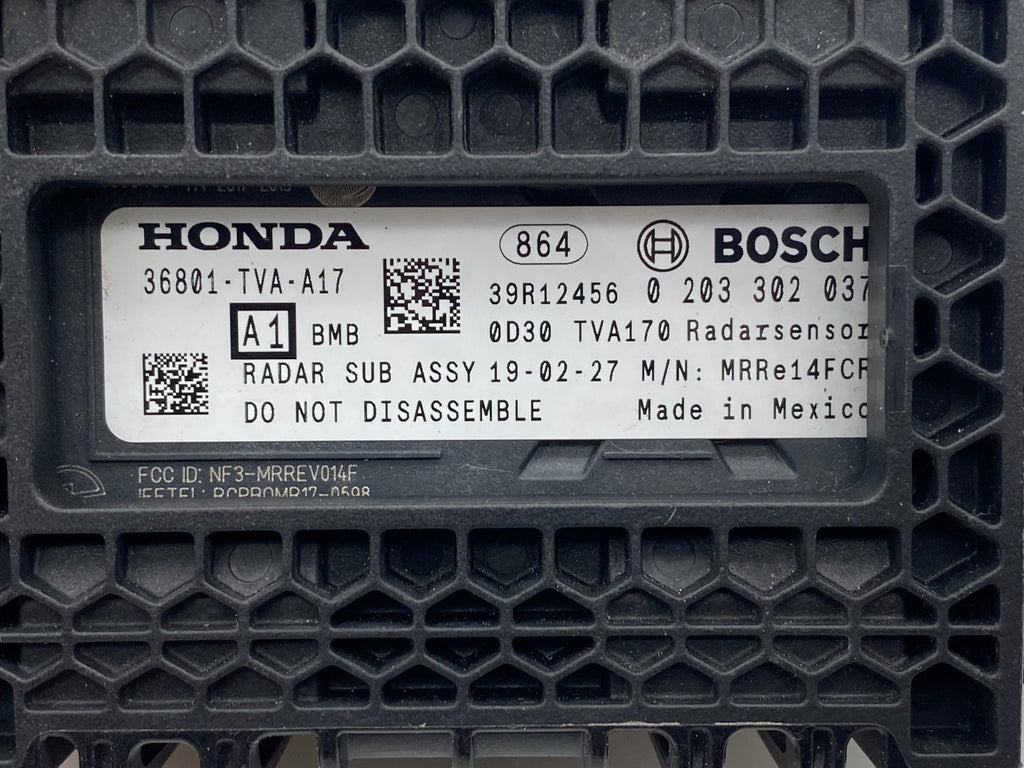 2018 2019 Honda Accord Cruise Control Distance Radar Sensor OEM 36801-TVA-A17