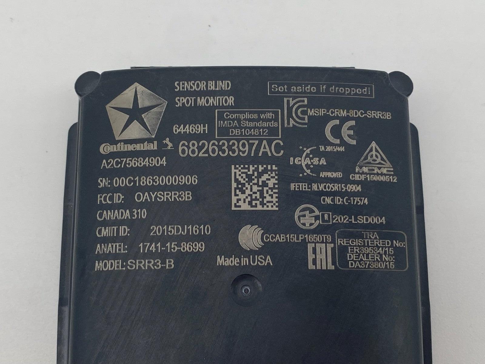 2019-2024 Dodge RAM 1500 Rear Left LH Blind Spot Radar Sensor Module 68263397AC