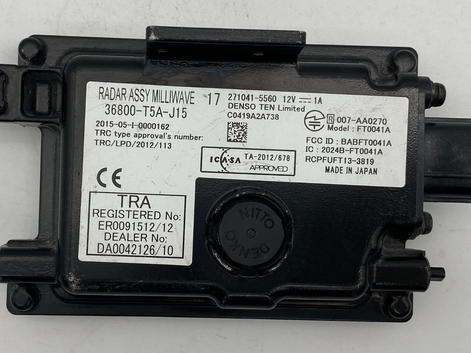 2018-2020 Honda Fit Front Adaptive Cruise Control Sensor Module 36800-T5A-J15