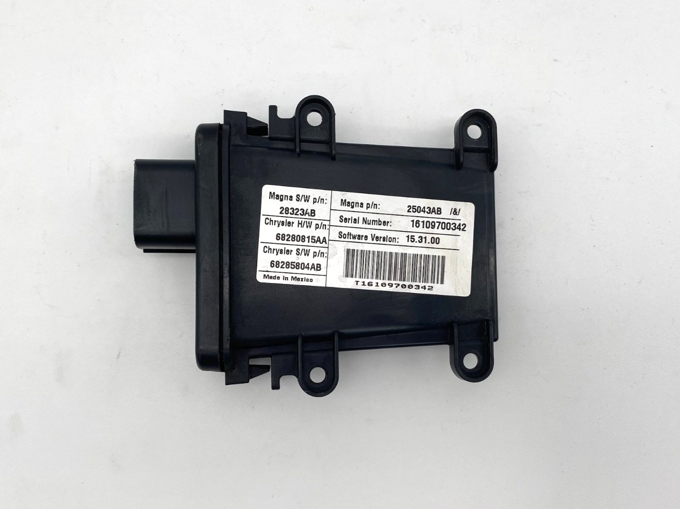 2017-2020 Dodge Durango RH Headlight Leveling Control Module OEM 68280815AA