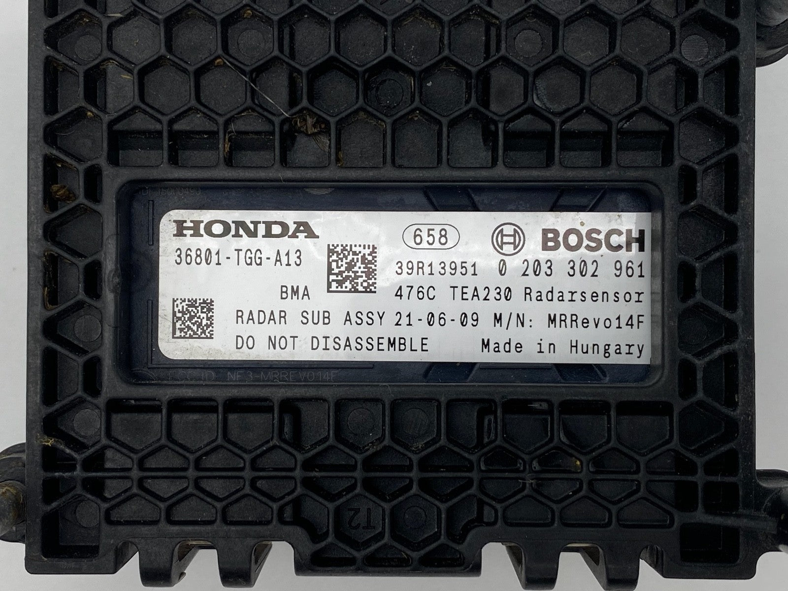 2016-2021 Honda Civic Adaptive Cruise Distance Sensor Radar OEM 36801-TGG-A13