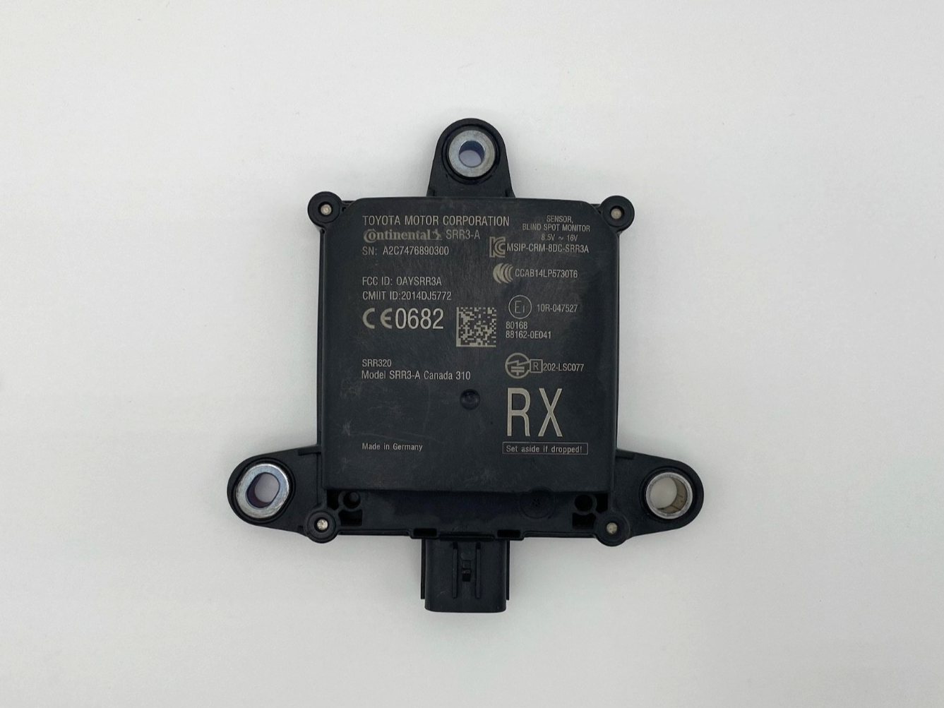2016 2017 Lexus RX350 RX450h Passenger Rear Blind Spot Radar Sensor 88162-0E041