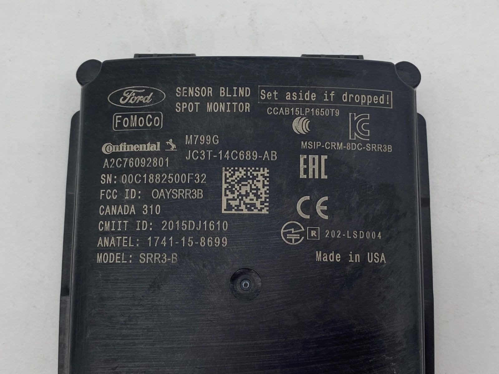 2017 2018 2019 Ford F-150 Rear Blind Spot Alert Radar Module OEM JC3T-14C689-AB